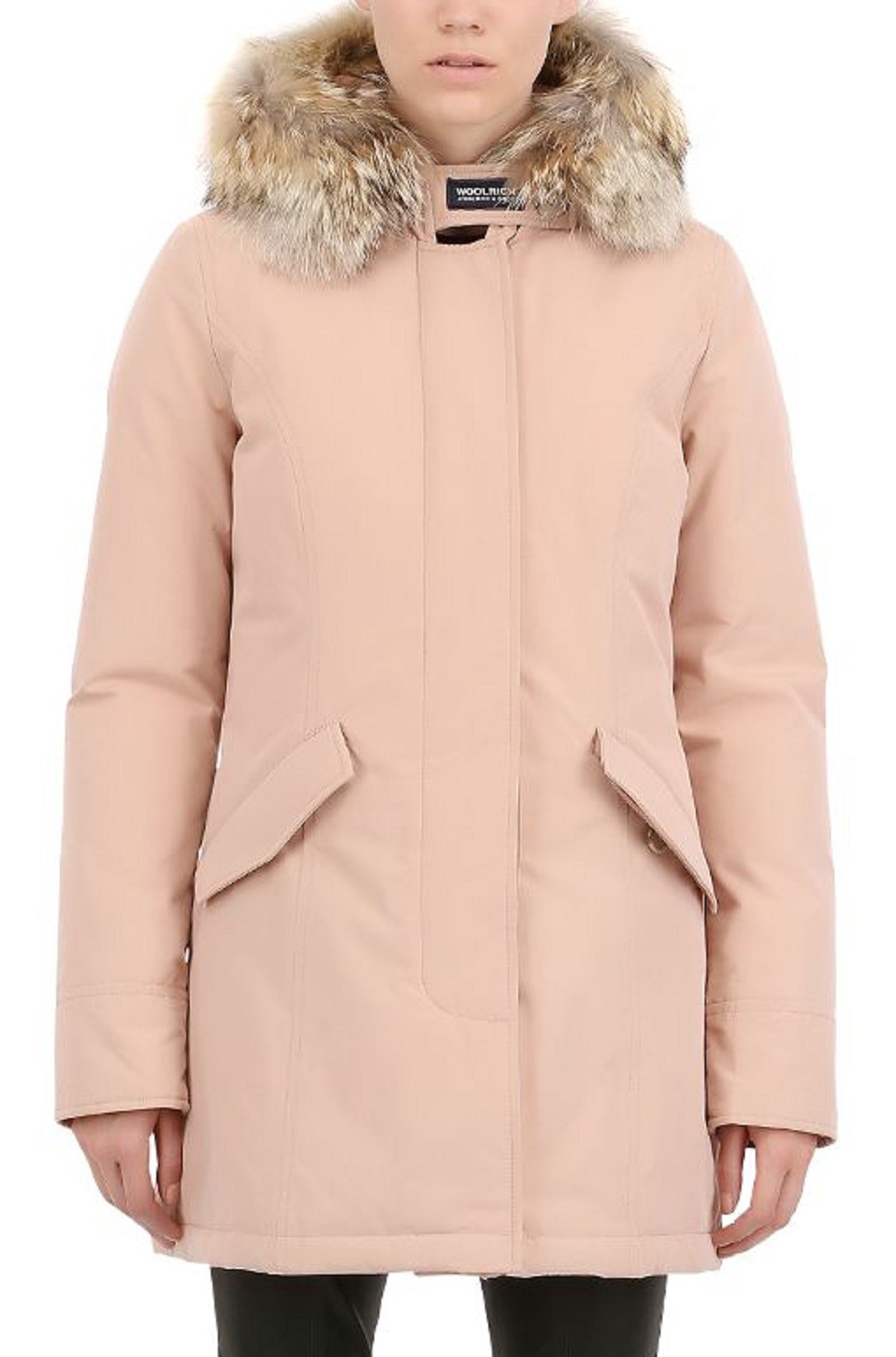 dauw Slaapzaal melodie Woolrich Down Luxury Arctic Parka Fox Jas Dames Roze - Maat M |  SoftshellWebshop.nl