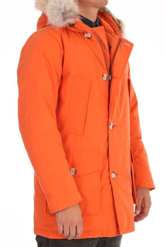 Woolrich Byrd Cloth Arctic Parka Jas Heren Oranje Maat M