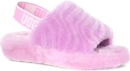 Roze uggs top sloffen