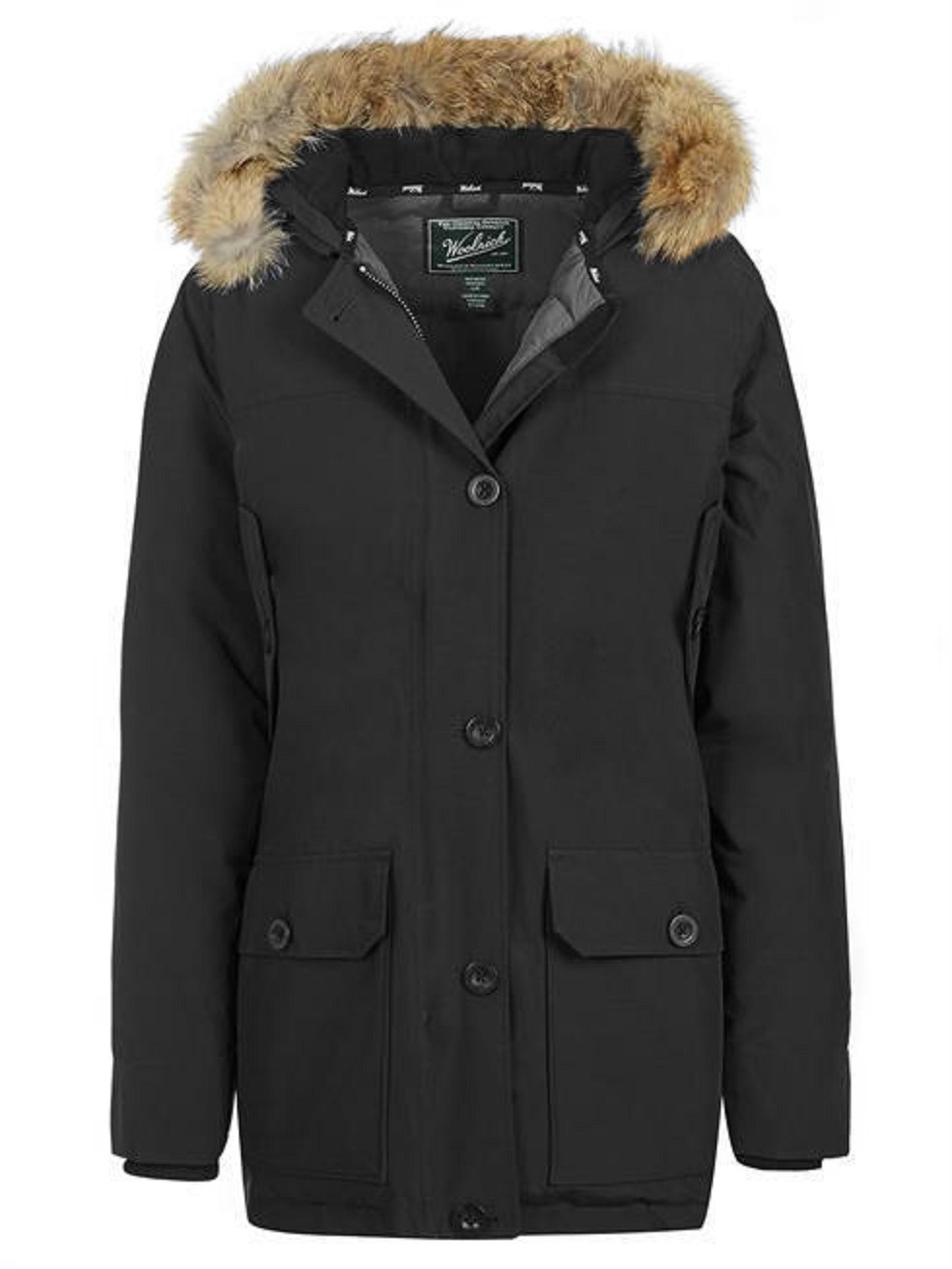 Woolrich Arctic Parka Winterjas Dames Zwart Maat XL Dames