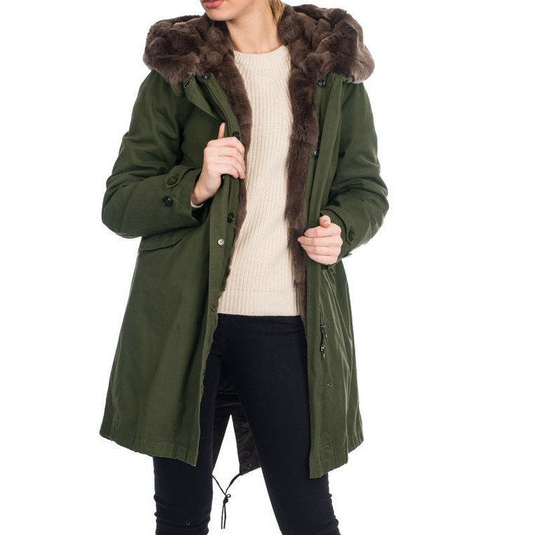 Winst Volgen Bovenstaande Woolrich Literary Coat Parka Winterjas Dames Groen - Maat XS |  SoftshellWebshop.nl