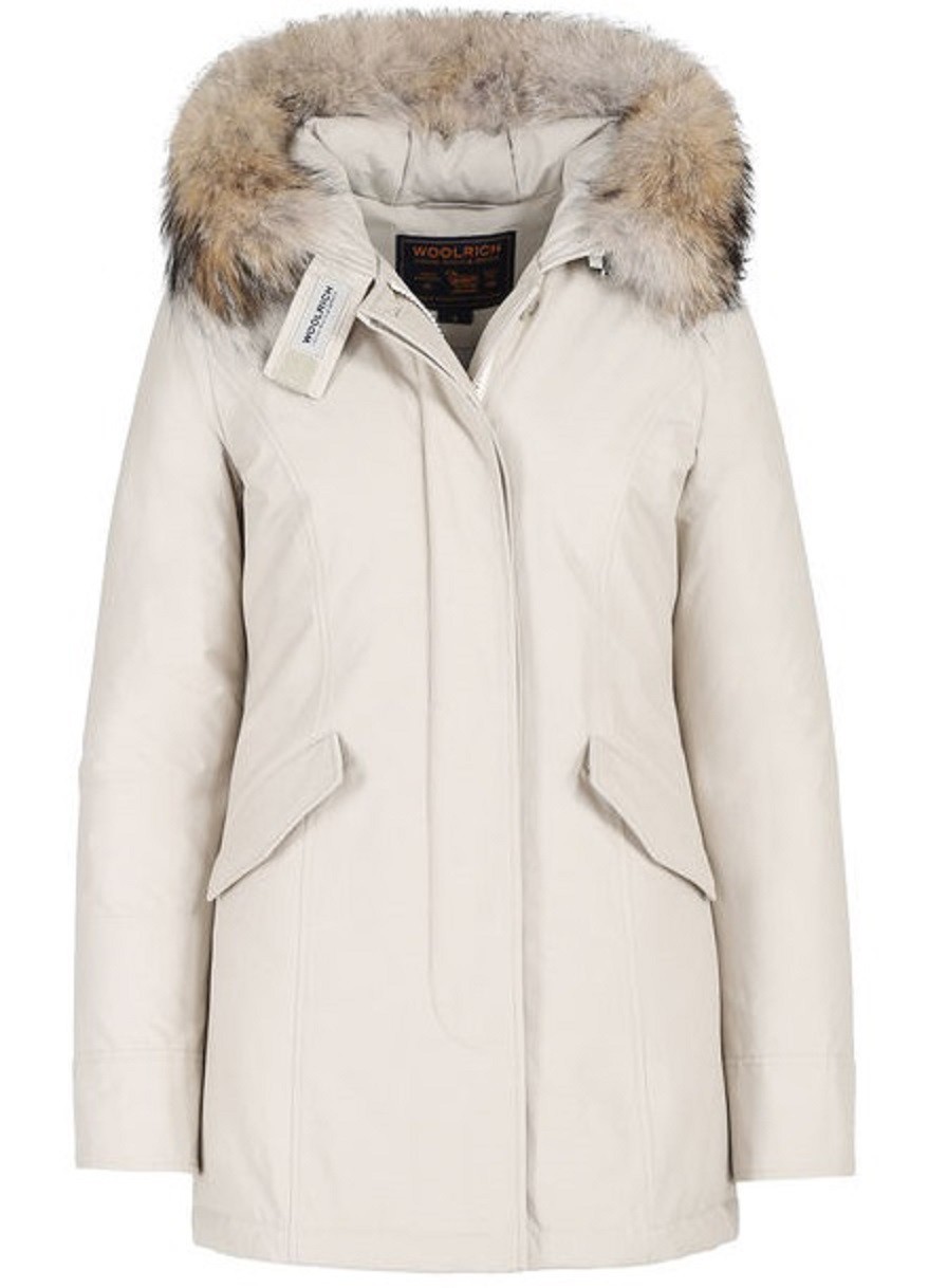 Woolrich Arctic Parka Winterjas Dames Crème Wit - L |