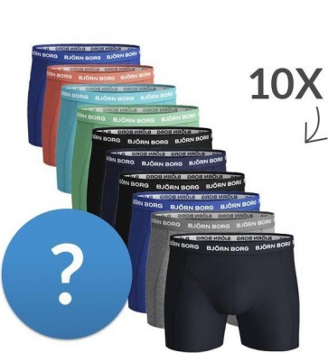 Björn Borg - Heren - Verrassingspakket - 10 Pack Basic Boxers - Maat S
