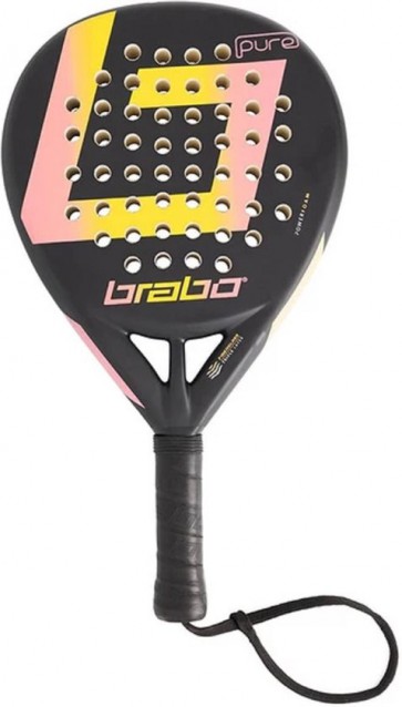  Brabo - Padel Pure - Teardrop - Zwart met Roze 