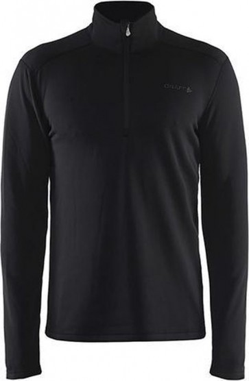 Craft- Heren - Thermo zipshirt - Sweep Halfzip - Zwart - Maat XS