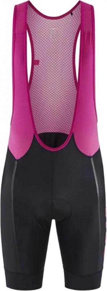  Craft Endur Bib Shorts - Fiets short- Zwart met Roze - Heren - Maat M 