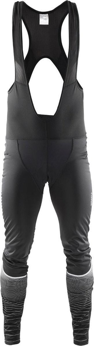 Craft - Gran Fondo Thermal Wind - Bib Fietsbroek -  Lang - Heren - Zwart - Maat S 