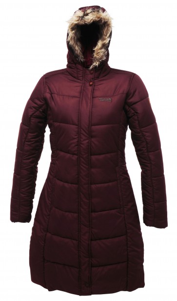 Dames Parka Regatta Blissful Winterjas | Bordeaux Rood