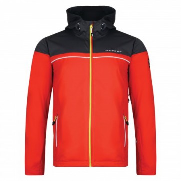 Dare 2b Amnesty Heren  Softshell Jas - Code Red