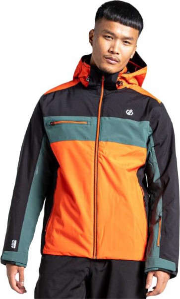 Dare 2b Rivalise Jacket Ski Jas Heren - Zwart met Oranje