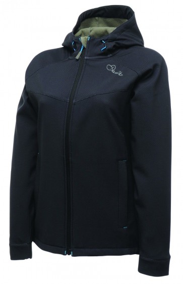 Dare 2b Distinguished Softshell Jas Dames - Zwart