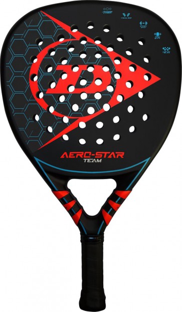Dunlop AERO-STAR Team - Padel Racket - Zwart met Rood