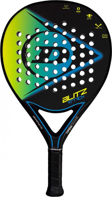 Dunlop Blitz Attack - Padel Racket - Zwart met Groen