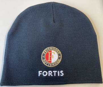 Feyenoord - Fortis en Kappa - Muts - Zwart - Onesize