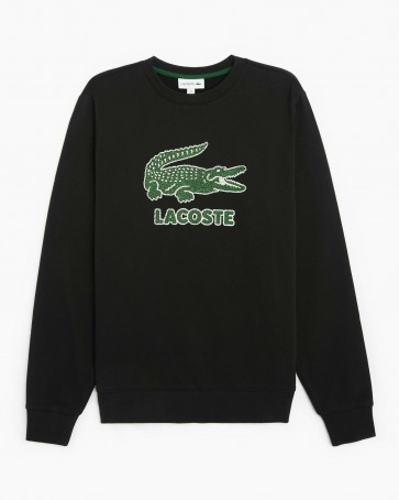 Lacoste Logoprint Fleece Sweater Heren - Zwart - Maat XS/2