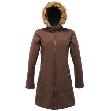 Softshell Parka Dames - Regatta Autumnstar Winterjas - Bruin