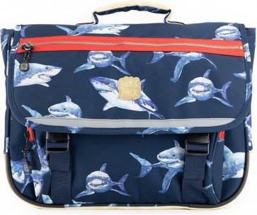 Pick & Pack - Rugzak - Navy met Haaienprint - 10L 
