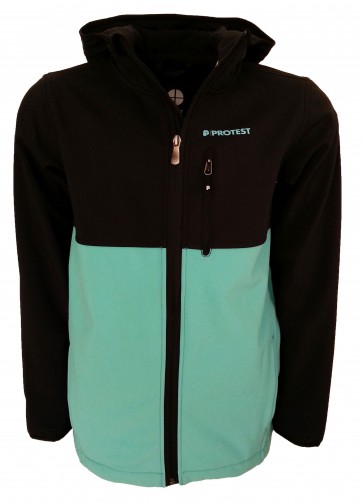 Protest Cobra Softshell Jas Kids - Blauw/Zwart