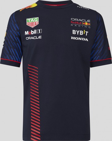 Red Bull Racing -Max Verstappen - Kids - Teamline - T-Shirt - Blauw 
