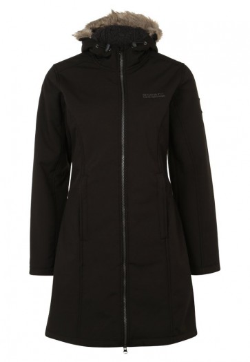 Softshell Parka Dames - Regatta Adhara Winterjas | Zwart