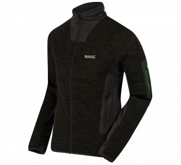 Regatta Columbus III Fleece Jas Heren - Zwart