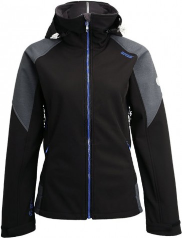 Regatta Desoto III  Softshell Winter Jas Dames -  Zwart met Grijs