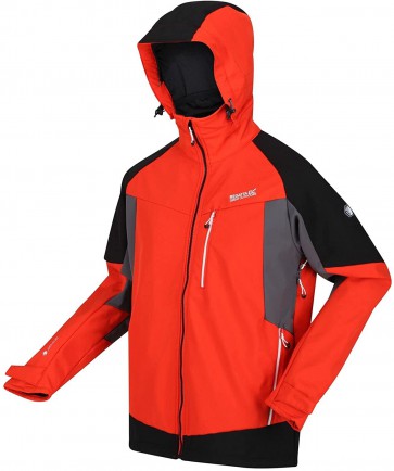 Regatta Hewitts VII Heren Winter Softshell Jas - Oranje met zwart