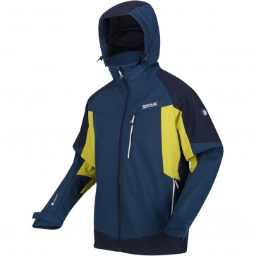 Regatta Hewitts VII Heren Winter Softshell Jas - Blauw met geel