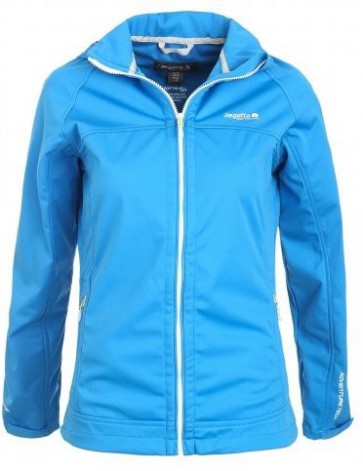 Regatta Wms Solitude Softshell Jas Dames - Lente/Zomer - Licht Blauw