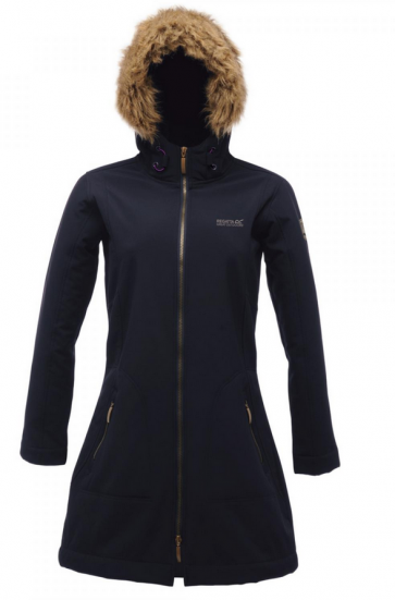 Softshell Parka Dames - Regatta Autumnstar Winterjas - Zwart