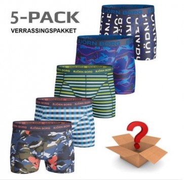 Björn Borg - Heren - Verrassingspakket - 5 Pack Boxers - Maat S