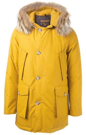 Woolrich Byrd Cloth Arctic Parka Jas Heren Geel - Maat XL