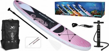 XQ Max SUP Board Aquatica - 305cm - tot 150kg - Seahorse Maori - Roze - 2e Kans 