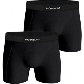 Björn Borg - Heren - Katoen Stretch - 2 Pack Boxershorts - Zwart