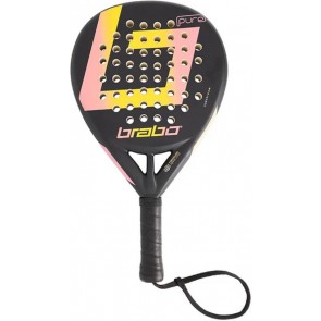  Brabo - Padel Pure - Teardrop - Zwart met Roze 