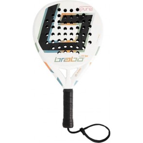  Brabo - Pure 3K - Premium - Ronde Vorm - Padelracket - Wit 
