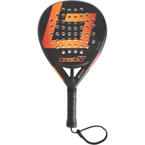  Brabo - Tribute - Teardrop - Padelracket - Zwart met oranje 