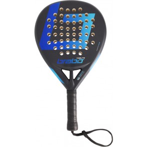  Brabo Tribute Teardrop - Zwart met Blauw - PadelRacket