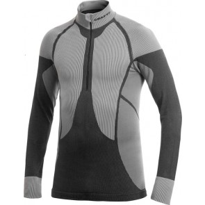  Craft - Zip Mockneck - Thermoshirt- Heren - Grijs - Maat S 