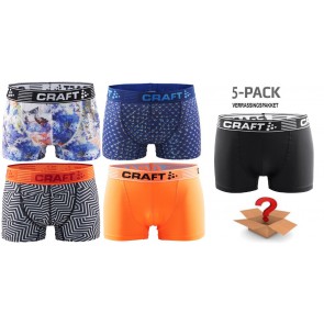 Craft - Heren - Onderbroeken - Verrassingspakket - 5 Pack - 3'' sportboxers 