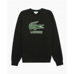 Lacoste Logoprint Fleece Sweater Heren - Zwart - Maat XS/2