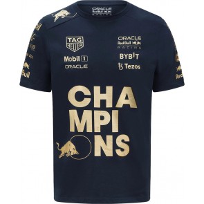 Red Bull Racing  - Max Verstappen -  Constructeurs Kampioenschap - T-shirt -  Heren - Blauw 
