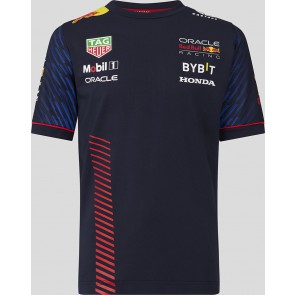 Red Bull Racing -Max Verstappen - Kids - Teamline - T-Shirt - Blauw 