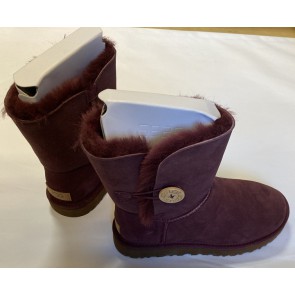 UGG - Short Bailey Button II Laarzen - Schoenen - Sample - Bordeaux Rood -  Maat 38