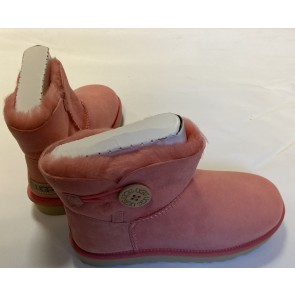 UGG - Mini Bailey Buttton II Laarzen - Sample -  Roze -  Maat 38