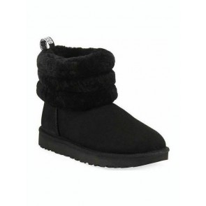 UGG Australia Fluff Mini Quilted Kids Laarzen - Sample -  Zwart - Maat 31