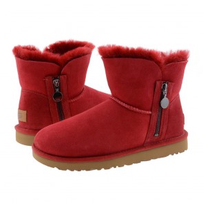 UGG - Bailey Zip Mini Laarzen - Schoenen - Sample -  Rood - Maat 38