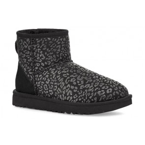 UGG - Classic Mini Snow Leopard Laarzen - Sample -  Zwart -  Maat 38