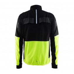 10 stuks Craft Brilliant 2.0 Light Jacket Heren Hardloopjas - Maat XXL - Mannen - zwart/geel