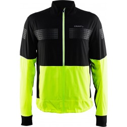 10 stuks Craft Brilliant 2.0 Light Jacket Heren Hardloopjas - Maat XXL - Mannen - zwart/geel